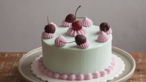 Cake with Cherry Toppings