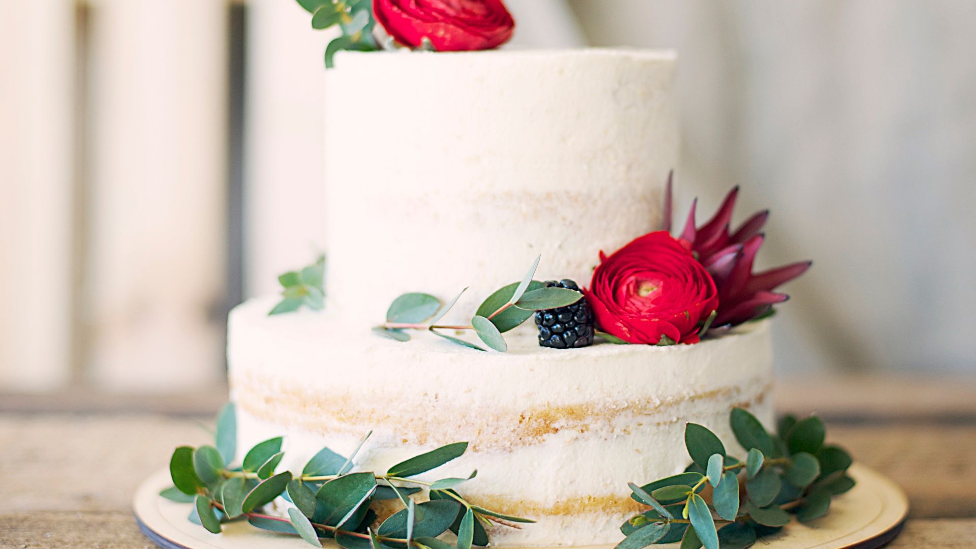 Close-Up Photography of Cake With Flower Decor