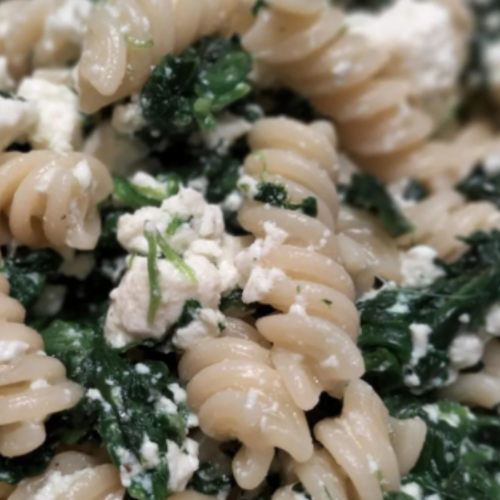 Pasta con Ricotta e Spinaci