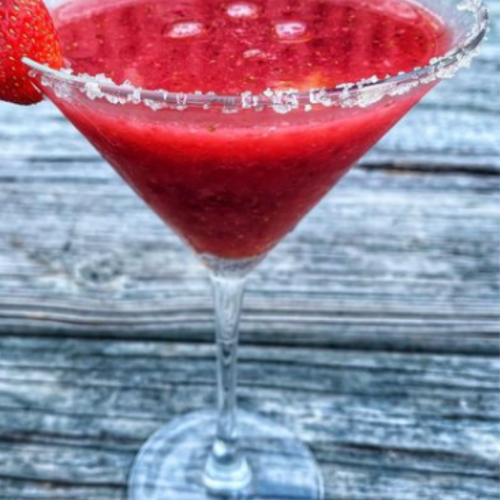 #strawberrybalsamicmartini