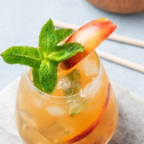 Peach Basil Spritz