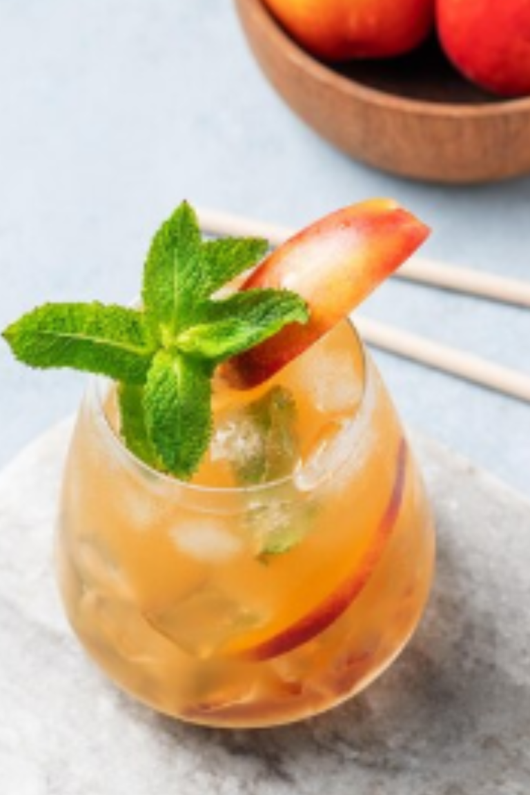 Peach Basil Spritz