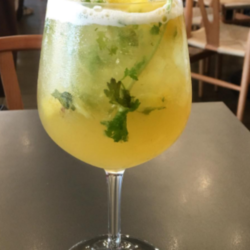 #pineappleandcilantro #sangria #cheers #delish #happy #lucky #puertorico #paulinaescanesgourmandize #ad #affiliate