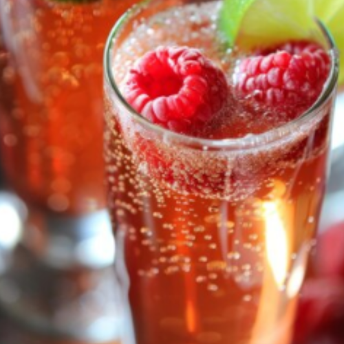 Raspberry Lemon Gin Fizz