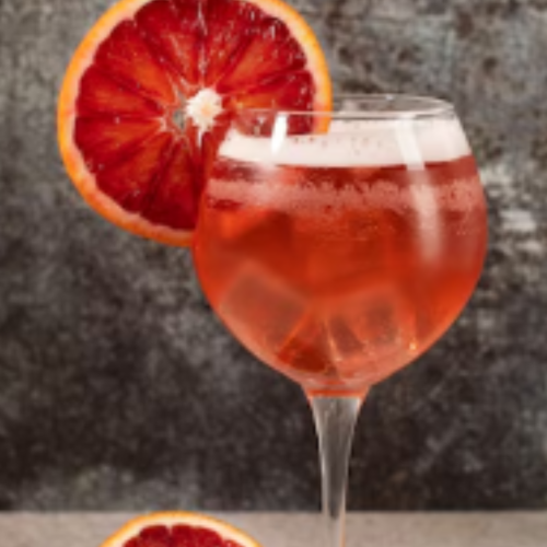 Sparkling Blood Orange Martini