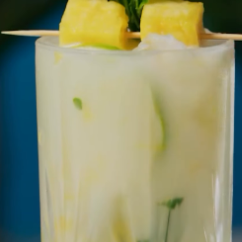 Pineapple Coconut Mojito Recipe #mojito #pineapplecoconutmojito #tropicaldrink #cocktail #refreshingdrink #summerdrinks #easyrecipes #homemadecocktails #mint #pineapple #coconutwater #rum #delicious #drinksathome #tropicalvibes #drinkrecipe #yum #foodie