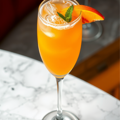 Frozen Peach Bellini