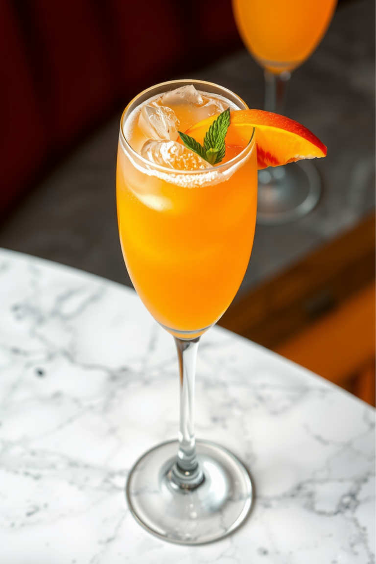 Frozen Peach Bellini