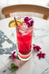 Hibiscus Gin Fizz