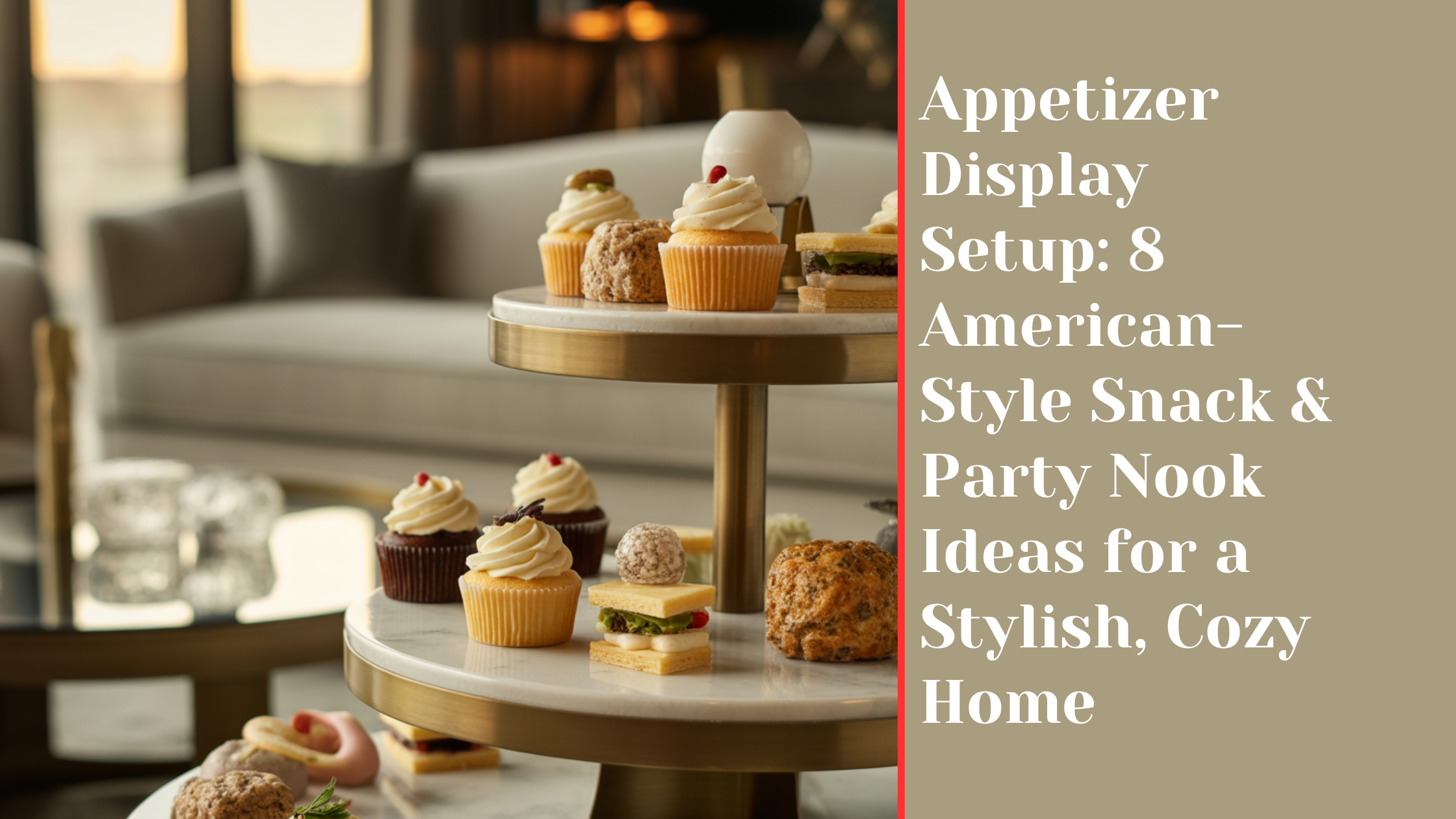 Appetizer Display Setup: 8 American-Style Snack & Party Nook Ideas for a Stylish, Cozy Home